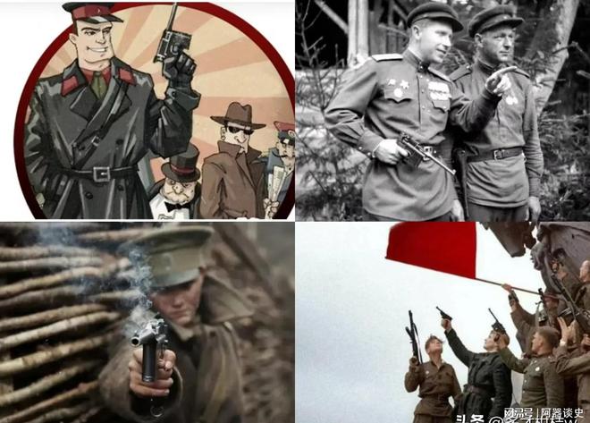 戴蓝帽子的苏维埃守护人NHVD成员二战使用哪些小型武器？(图7)