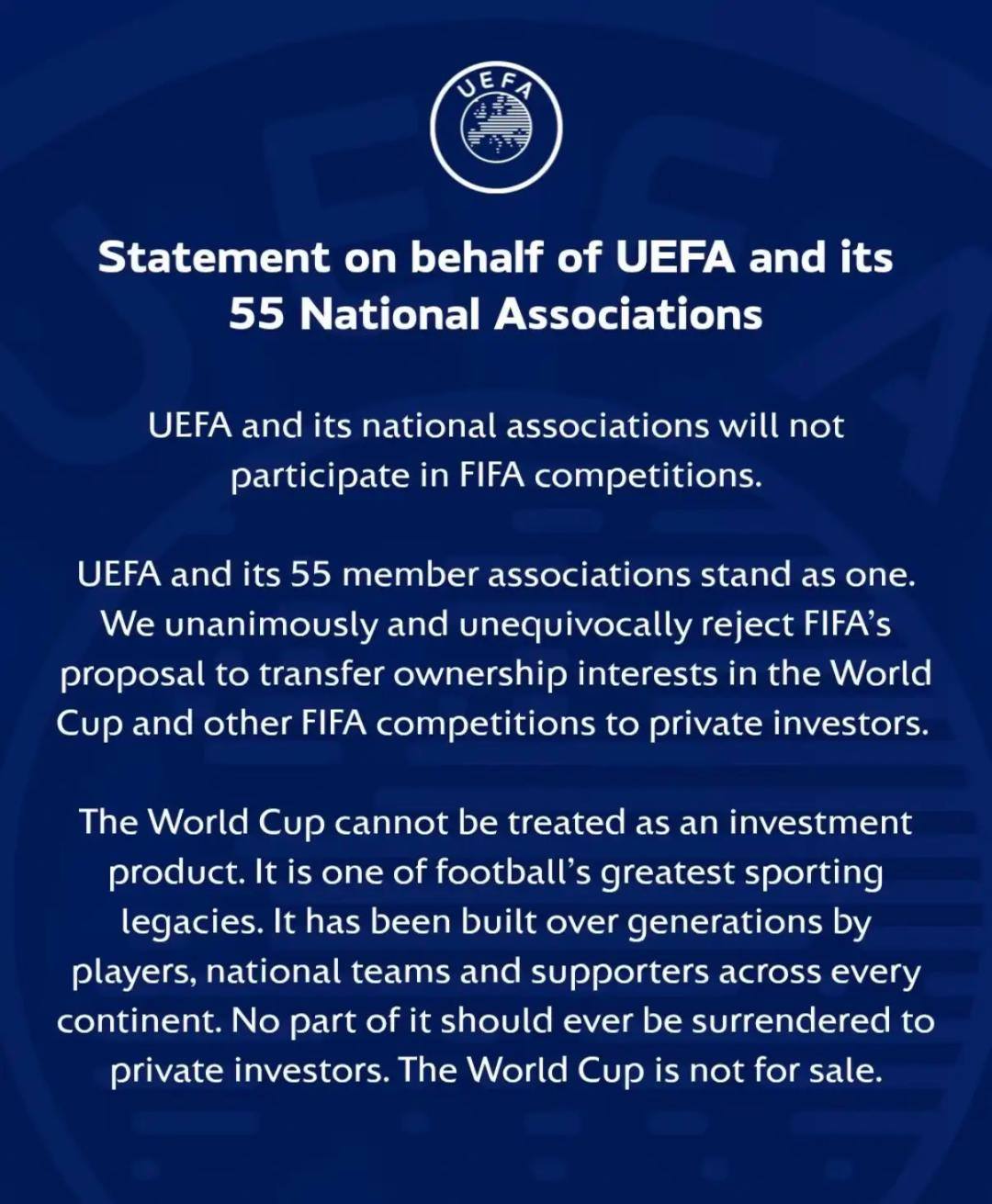 FIFA资产私有化：谁能凭金钱让世界杯私有？(图1)